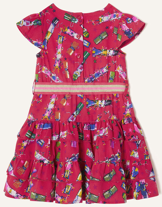 Baby Christmas Cracker Rara Dress , Red (RED), large