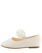Baby Cynthia Corsage Walker Shoes, Ivory (IVORY), large