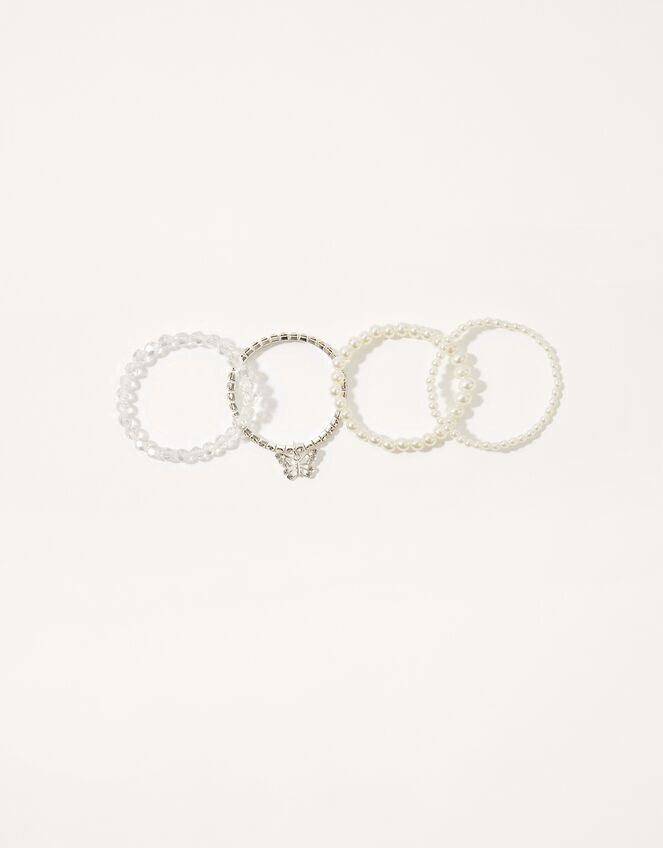 Pearly Butterfly Bracelet Multipack, , large