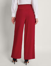 Raya Wide Leg Trousers, Red (RED), large