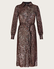 Megan Sequin Dress, Silver (SILVER), large