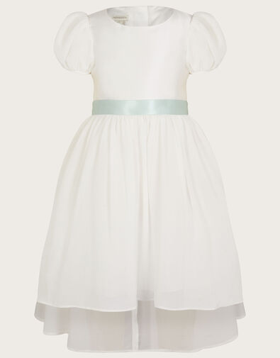 Cherish High Low Bow Back Bridesmaids Dress, Ivory (IVORY), large