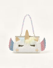 Fluffy Unicorn Mini Bag, , large