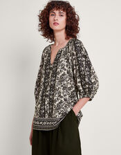 Holly Heritage Top, Black (BLACK), large