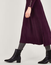 Scoop Neck Dress with LENZING™ ECOVERO™, Red (WINE), large
