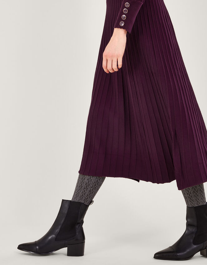 Scoop Neck Dress with LENZING™ ECOVERO™, Red (WINE), large