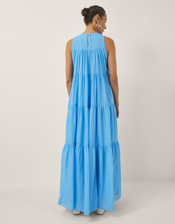 Devotion Twins Lack Sleeveless Maxi Dress, Blue (BLUE), large