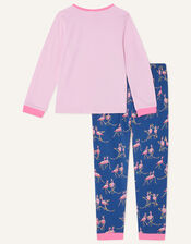 Festive Flamingo Pyjama Set, Pink (PINK), large