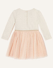 Baby Reindeer Disco Dress , Camel (OATMEAL), large