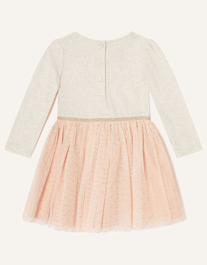 Baby Reindeer Disco Dress , Camel (OATMEAL), large