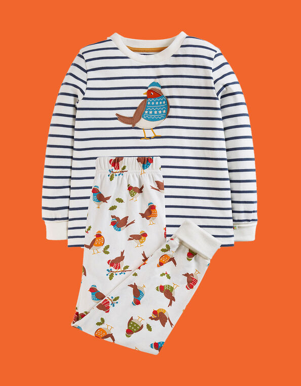 Frugi Switch Dusk Pyjamas, Blue (BLUE), large