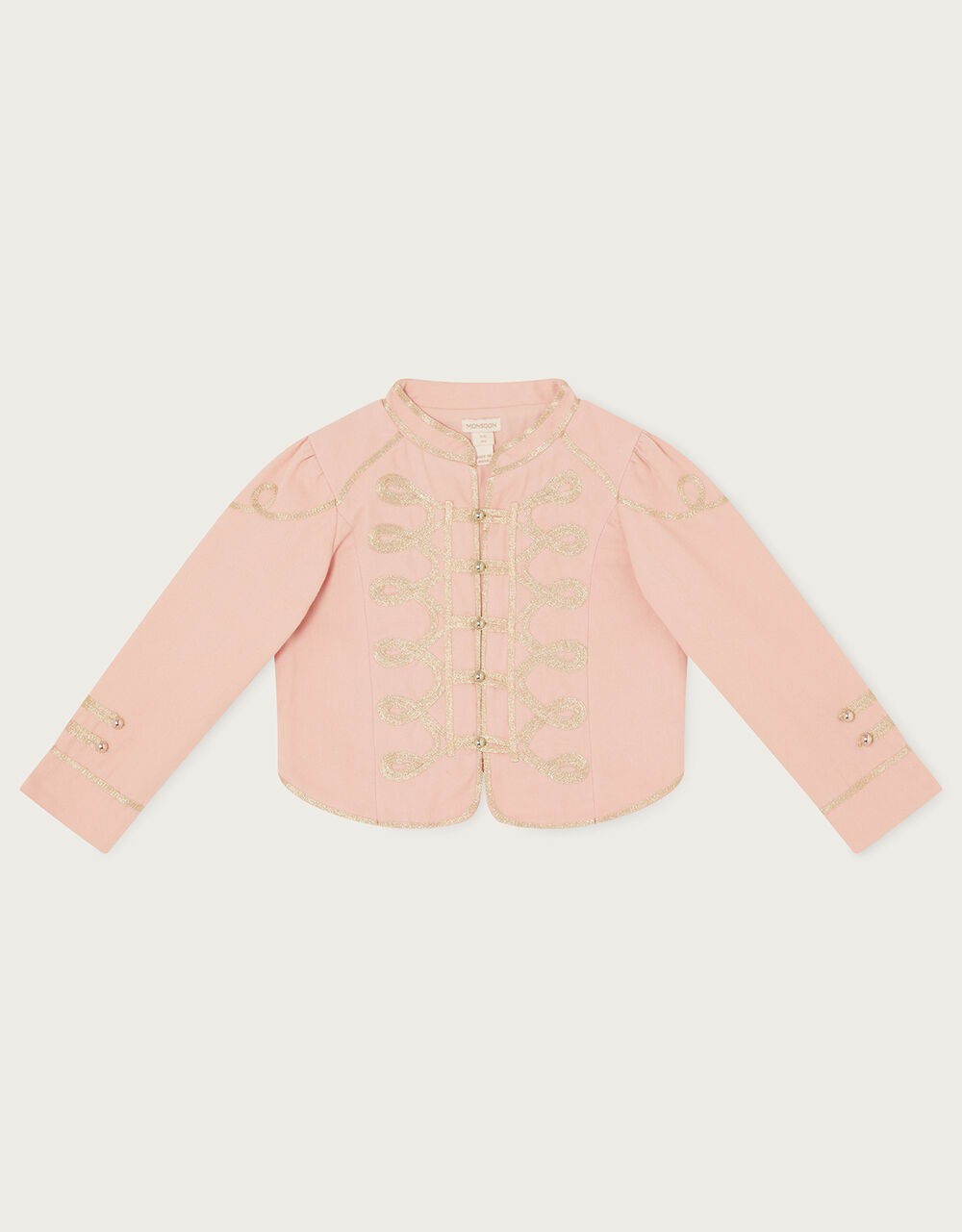 Land of Wonder Braided Drummer Jacket Pink Girls' Cardigans Monsoon UK.
