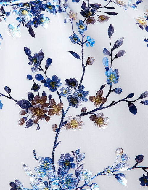 Floral Foil Print Scuba Dress, Multi (MULTI), large