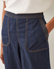 Harper Short Wide Leg Jeans, Blue (INDIGO), large