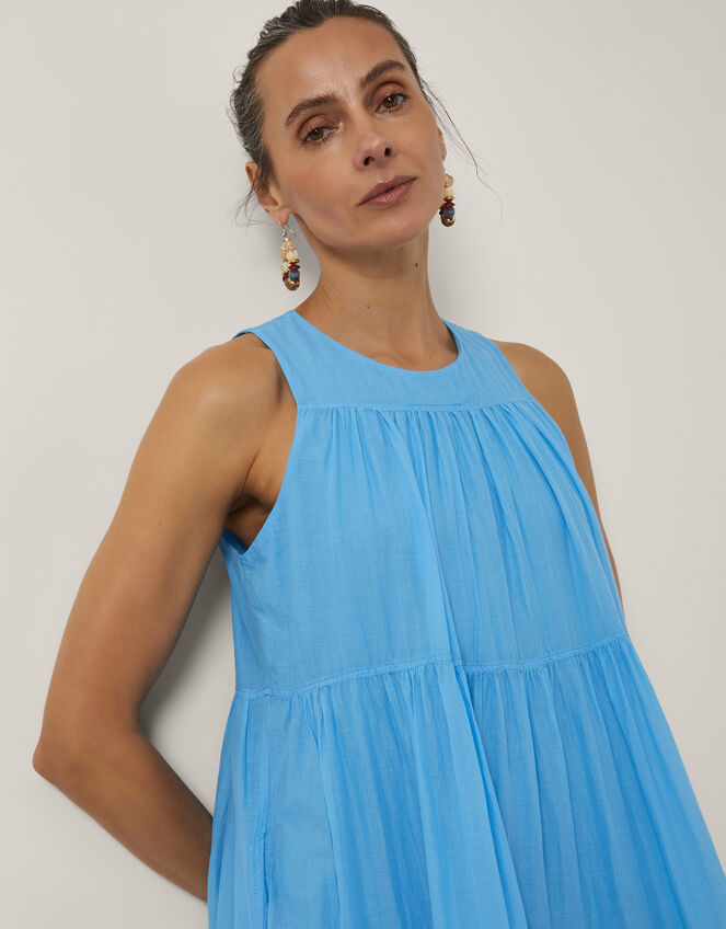 Devotion Twins Lack Sleeveless Maxi Dress, Blue (BLUE), large