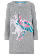 Nova Unicorn Sweat Tunic, Grey (GREY), large