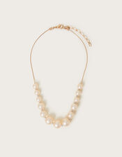 Detachable Flower Pearl Necklace, , large