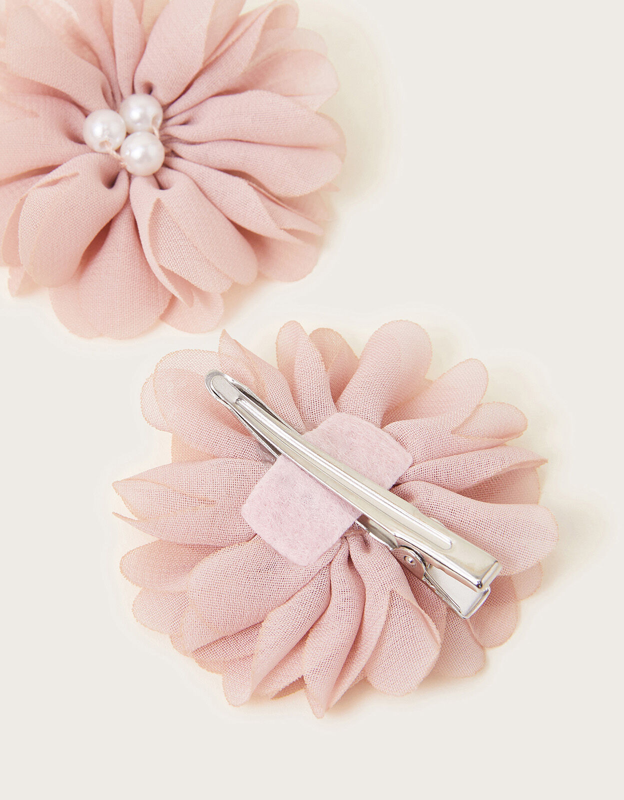 Light pink hot sale flower hair clip