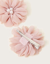 Rosette Bridal Hair Clips Set of Two, , large