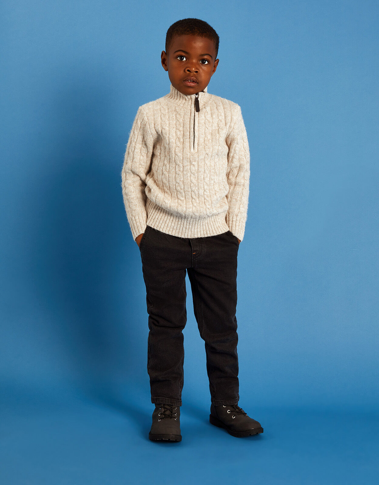 Knitted half sales zip jumper