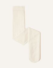 Baby Floral Lacey Tights, Ivory (IVORY), large