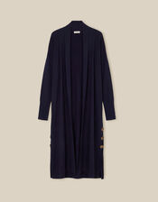 Sadie Knit Longline Cardigan, Blue (NAVY), large