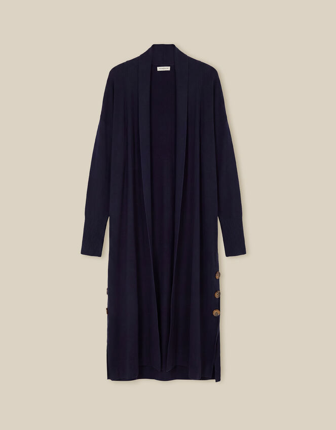 Sadie Knit Longline Cardigan, Blue (NAVY), large
