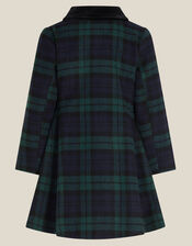 Charlotte Tartan Coat, Green (GREEN), large