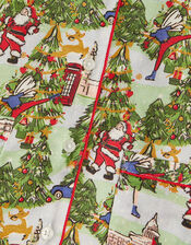 Father Christmas Long Pyjamas Set, Green (GREEN), large