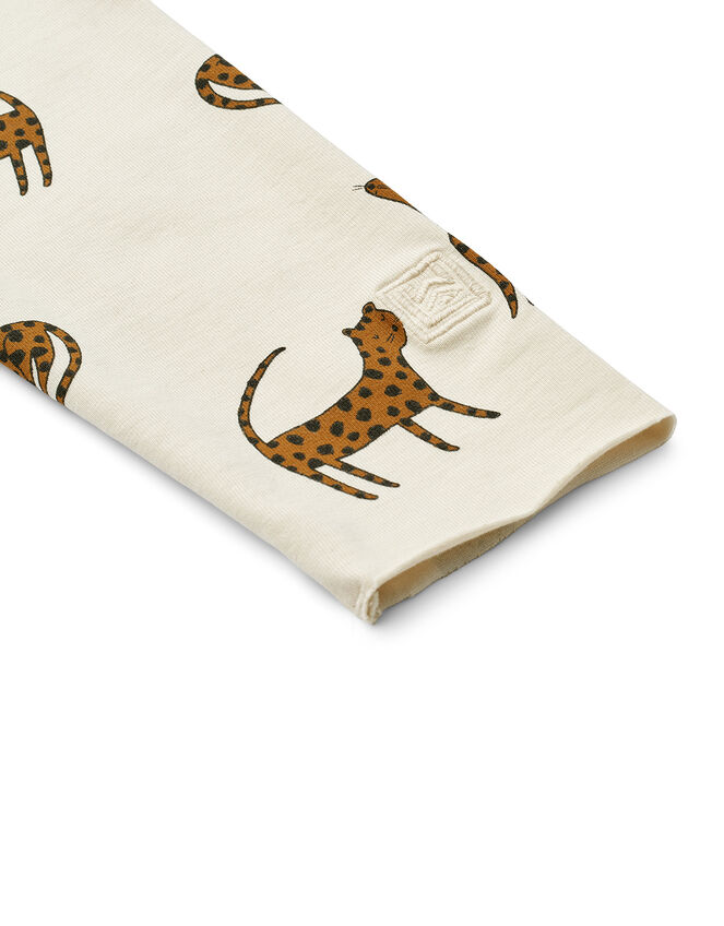 Liewood Marie Leopard Print Leggings, Cream (CREAM), large