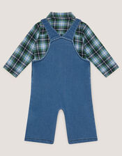 Baby Digby Denim Dungaree & Shirt Set, Blue (NAVY), large