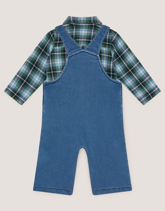 Baby Digby Denim Dungaree & Shirt Set, Blue (NAVY), large