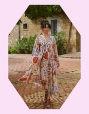 One Hundred Stars Lanterns Print Maxi Dress, Red (RED), large