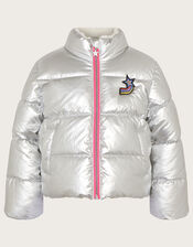 Starry Metallic Jacket, Silver (SILVER), large