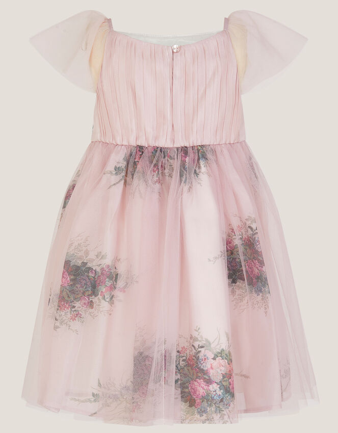 Baby Charlotte Floral Tulle Dress, Pink (PINK), large