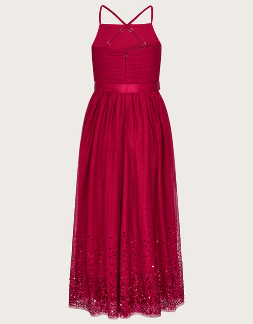 Lana Sequin Prom Dress, Red (RED), large