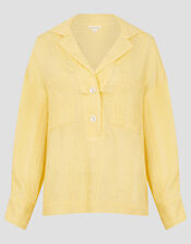 Tilda Textured Shirt, Yellow (YELLOW), large