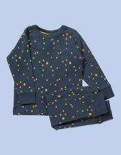 Little Green Radicals Twinkle Twinkle Pyjamas, Blue (NAVY), large