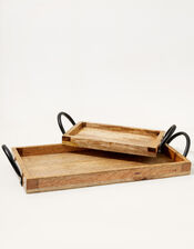 Large Wooden Tray, , large