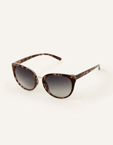 Perla Preppy Sunglasses Natural, Natural (NEUTRAL), large