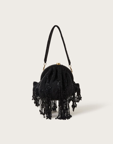 Beaded Tassel Occasion Bag, , large
