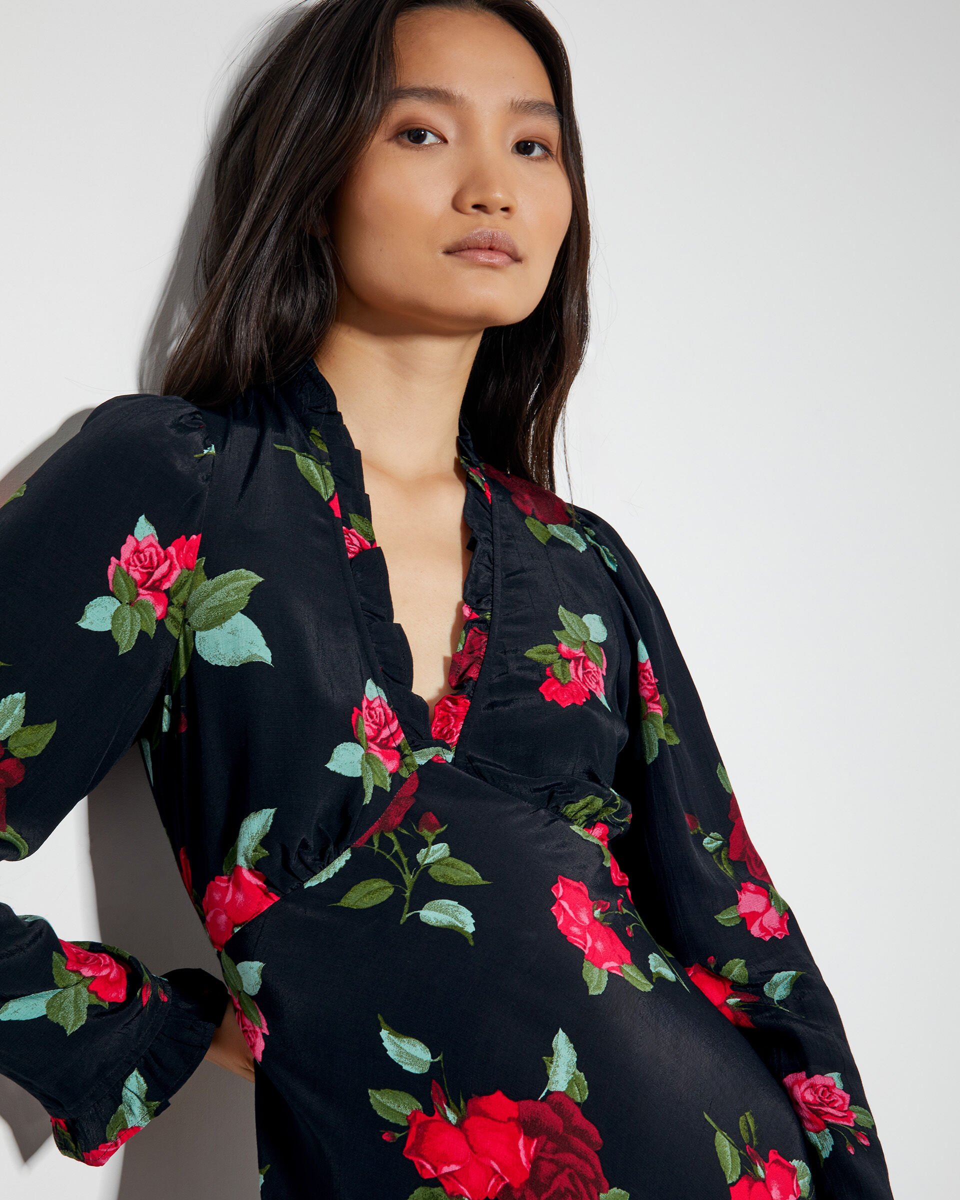 Deven Rose Dress Black