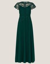 Monica Lace Bridesmaid Dress, Green (GREEN), large