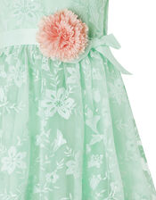 Sylvie Mint Lace High-Low Dress, Green (MINT), large