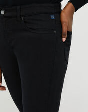 Idabella Capri Jeans with Organic Cotton, Black (BLACK), large