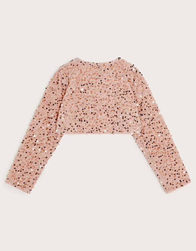 Aura Velvet Sequin Cardigan, Pink (PINK), large