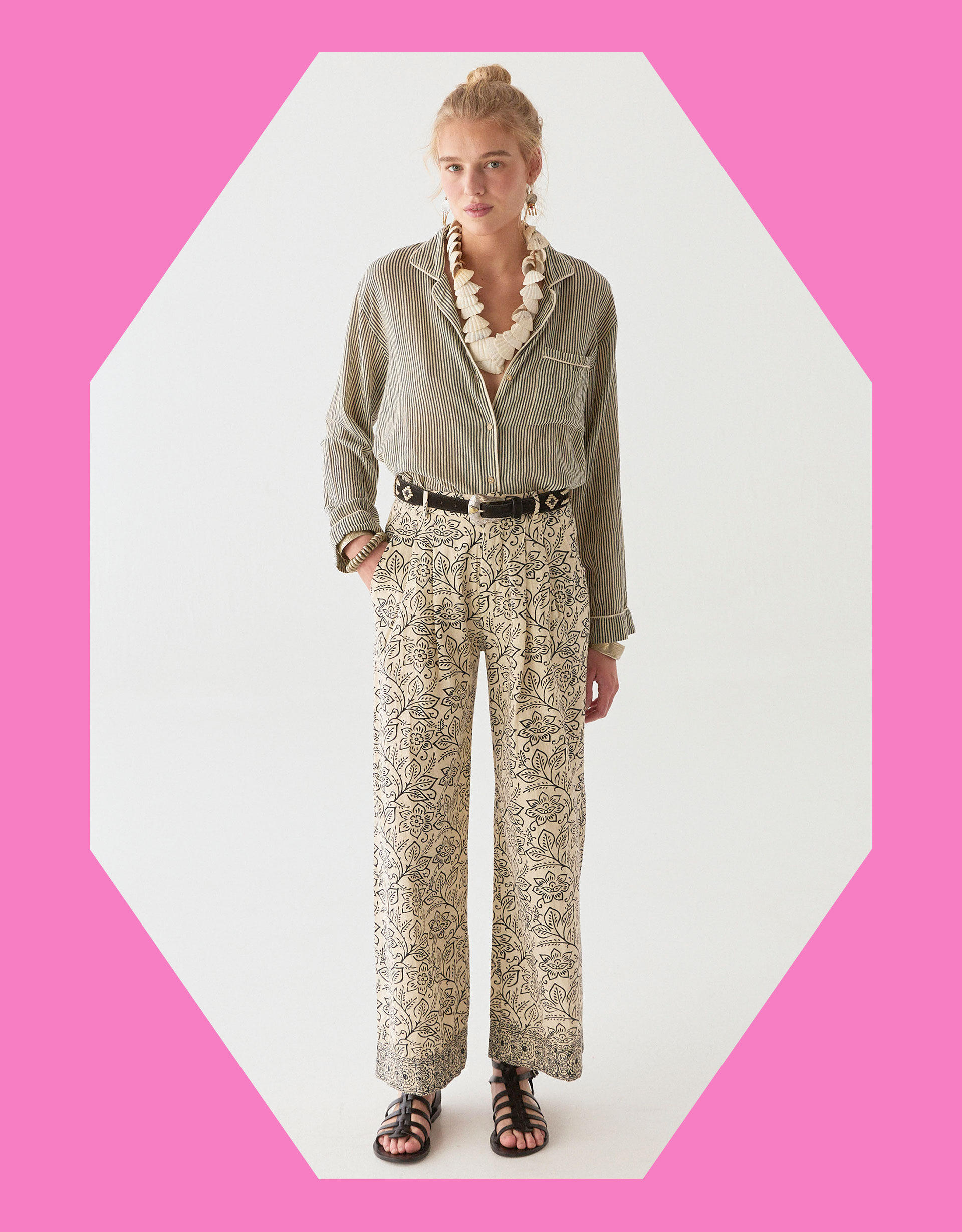 Maison Hotel Lolo Straight Leg Trousers White