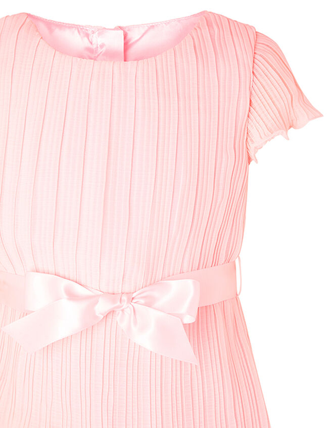 Pale Pink Tiered Chiffon Dress, Pink (PALE PINK), large