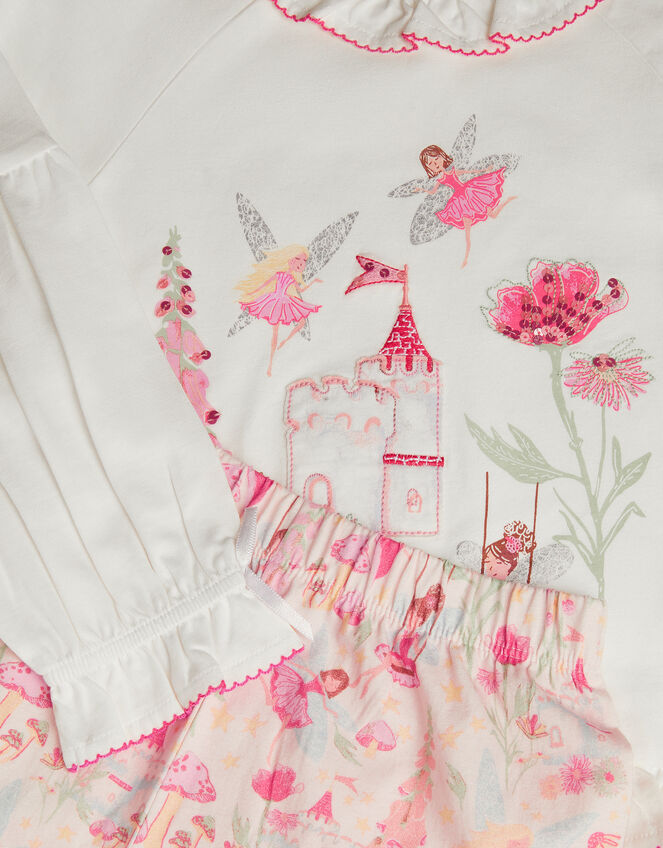 Fairy Garden Long Pyjama Set, Pink (PINK), large