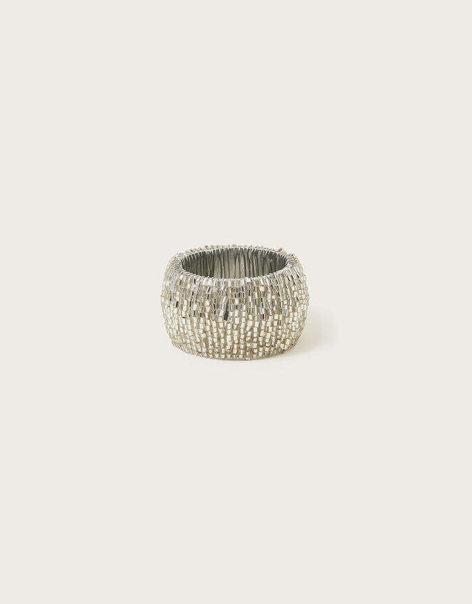 Beaded Napkin Ring Silver Gifts Monsoon UK.